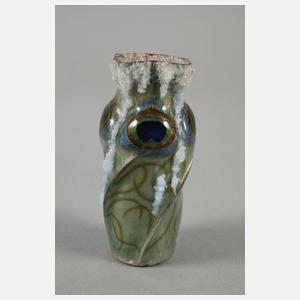 Vase Email "Plumes de paon"