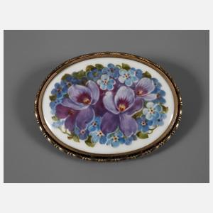 KPM Berlin Porzellanbrosche