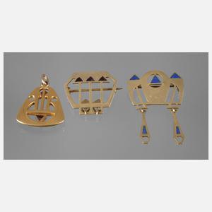 Konvolut Jugendstilschmuck