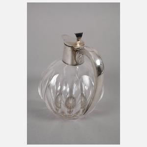 Kristallkaraffe mit Silbermontierung