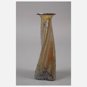 Loetz Wwe. Vase Silberoverlay