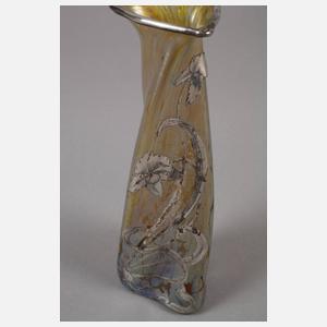 Loetz Wwe. Vase Silberoverlay