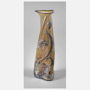 Loetz Wwe. Vase Silberoverlay