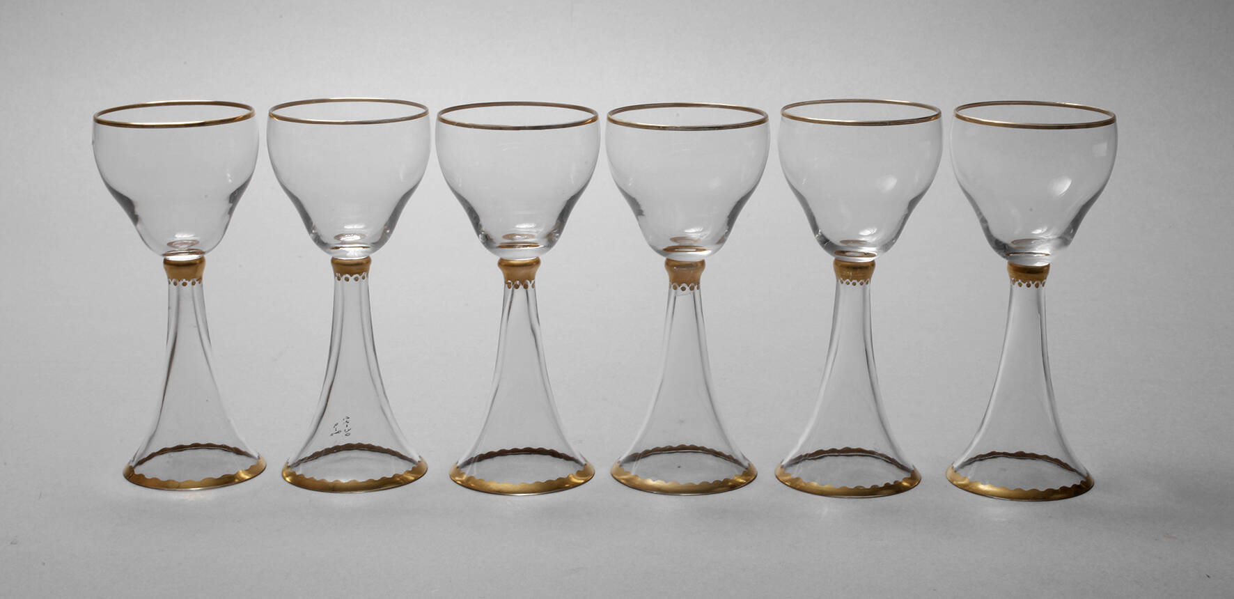 Richard Riemerschmid sechs Südweingläser