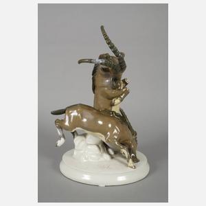 Meissen "Zwei Steinböcke"