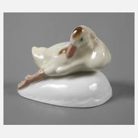 Meissen ”Junge Ente, Bein gestreckt”111