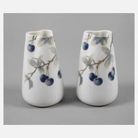 Rosenthal Paar kleine Vasen Pâte sur Pâte-Malerei111