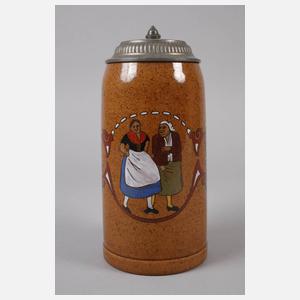 Karikativer Bierkrug