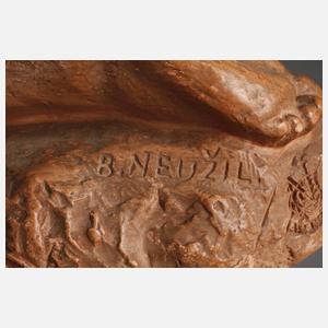 Böhmen Mädchen mit Wiesenblumen