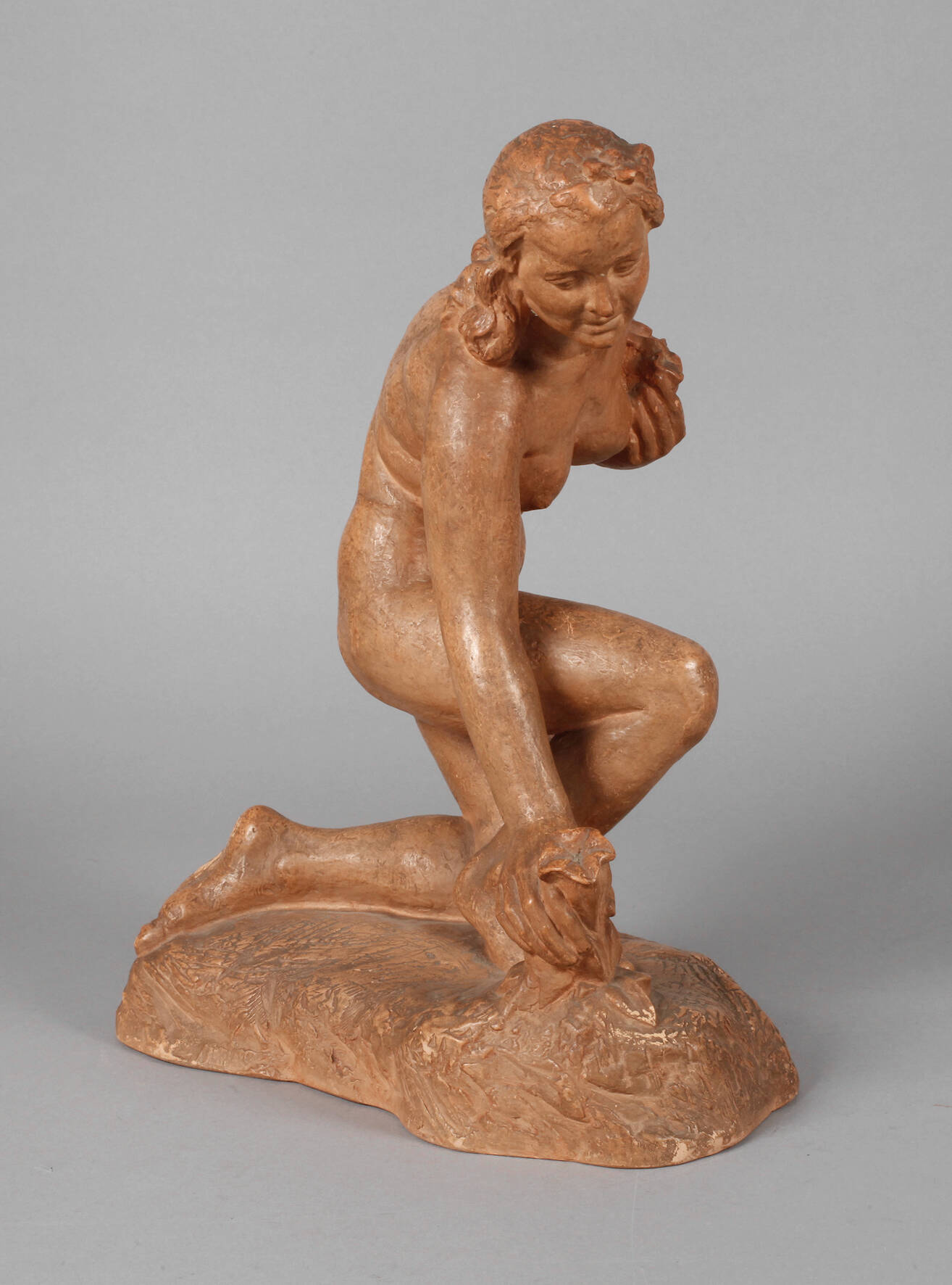 Böhmen Mädchen mit Wiesenblumen