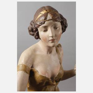 Figürliche Salonlampe mit Meeresschnecke