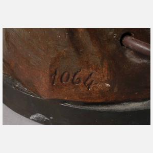 Figürliche Salonlampe mit Meeresschnecke