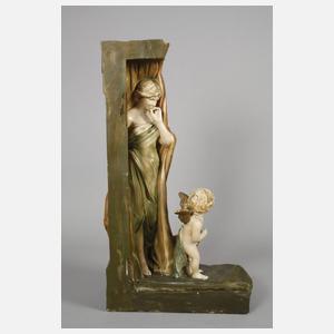 Figürlicher Salonspiegel