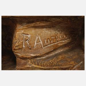 Figürlicher Cachepot mit Spiegel