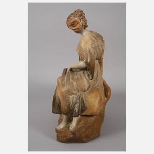 Figürlicher Cachepot mit Spiegel