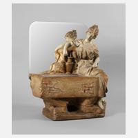 Figürlicher Cachepot mit Spiegel111