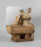 Figürlicher Cachepot mit Spiegel