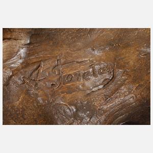 Figürliche Salonlampe "Die Jugend"