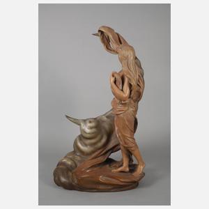 Figürlicher Salonspiegel Allegorie der Nacht