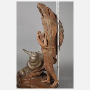 Figürlicher Salonspiegel Allegorie der Nacht