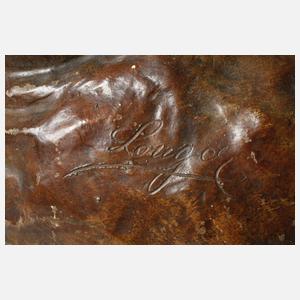 Goldscheider Wien figürliche Salonvase