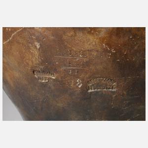 Goldscheider Wien figürliche Salonvase