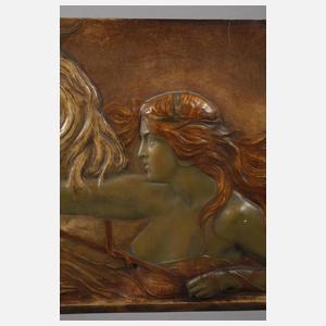 Goldscheider Wien Reliefplatte