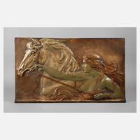 Goldscheider Wien Reliefplatte111