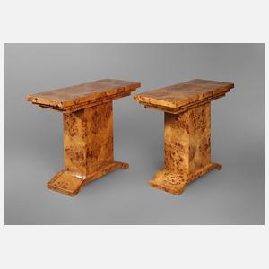 Paar Konsoltische Art déco