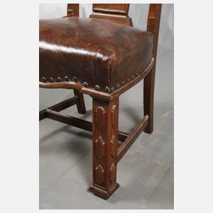 Paar Hochlehnstühle Art decó