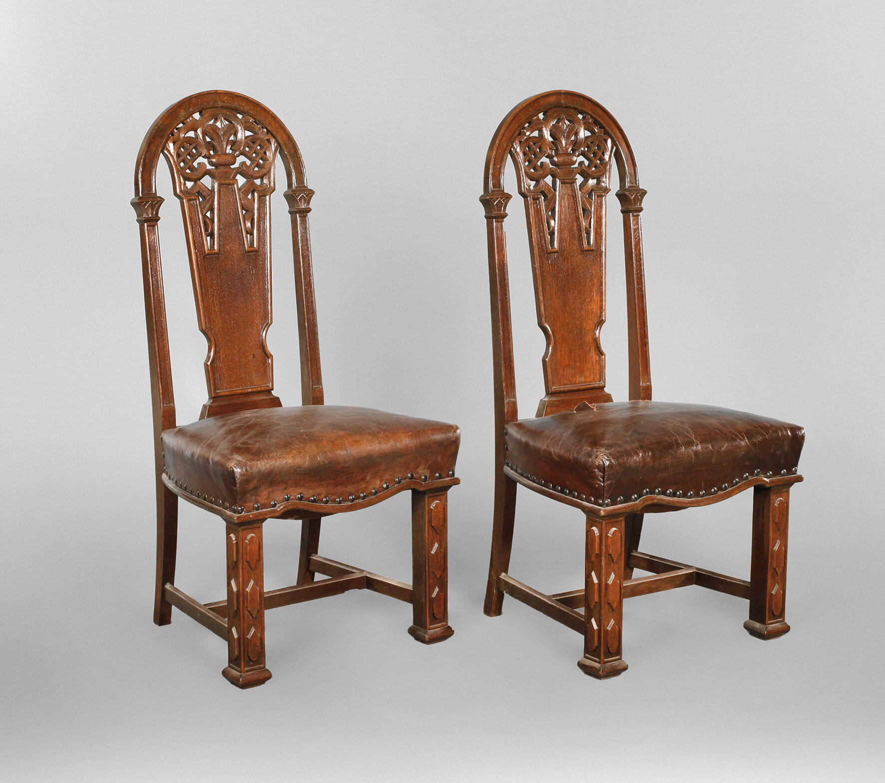 Paar Hochlehnstühle Art decó