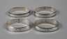 Vier Serviettenringe Georg Jensen