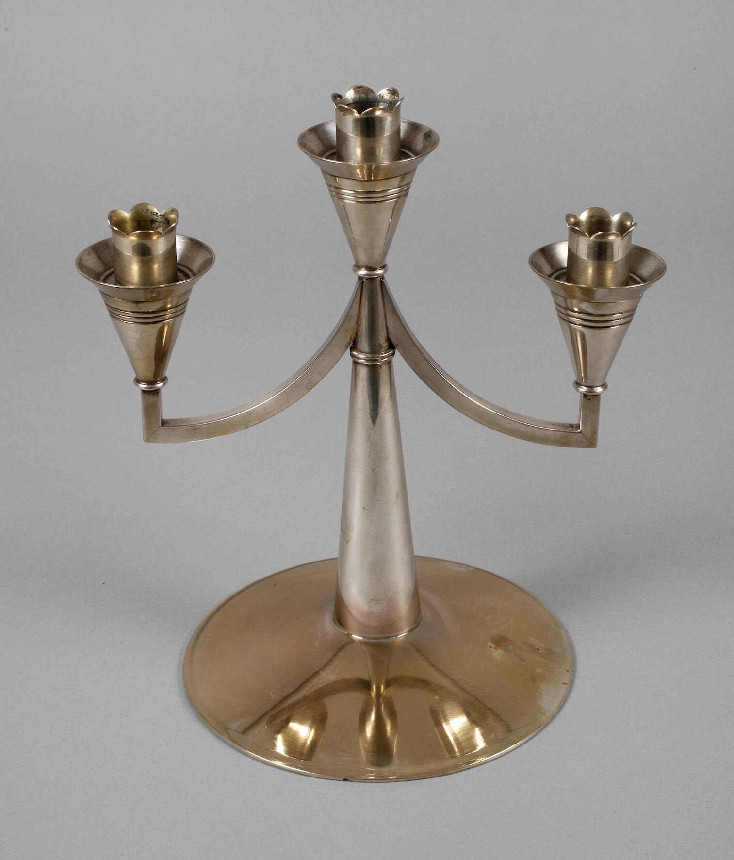 Silber Kerzenleuchter Art déco