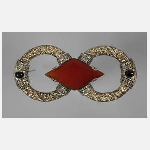 Große Brosche Art déco