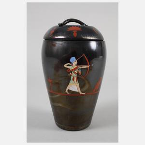 Deckeldose mit ägyptischen Motiven