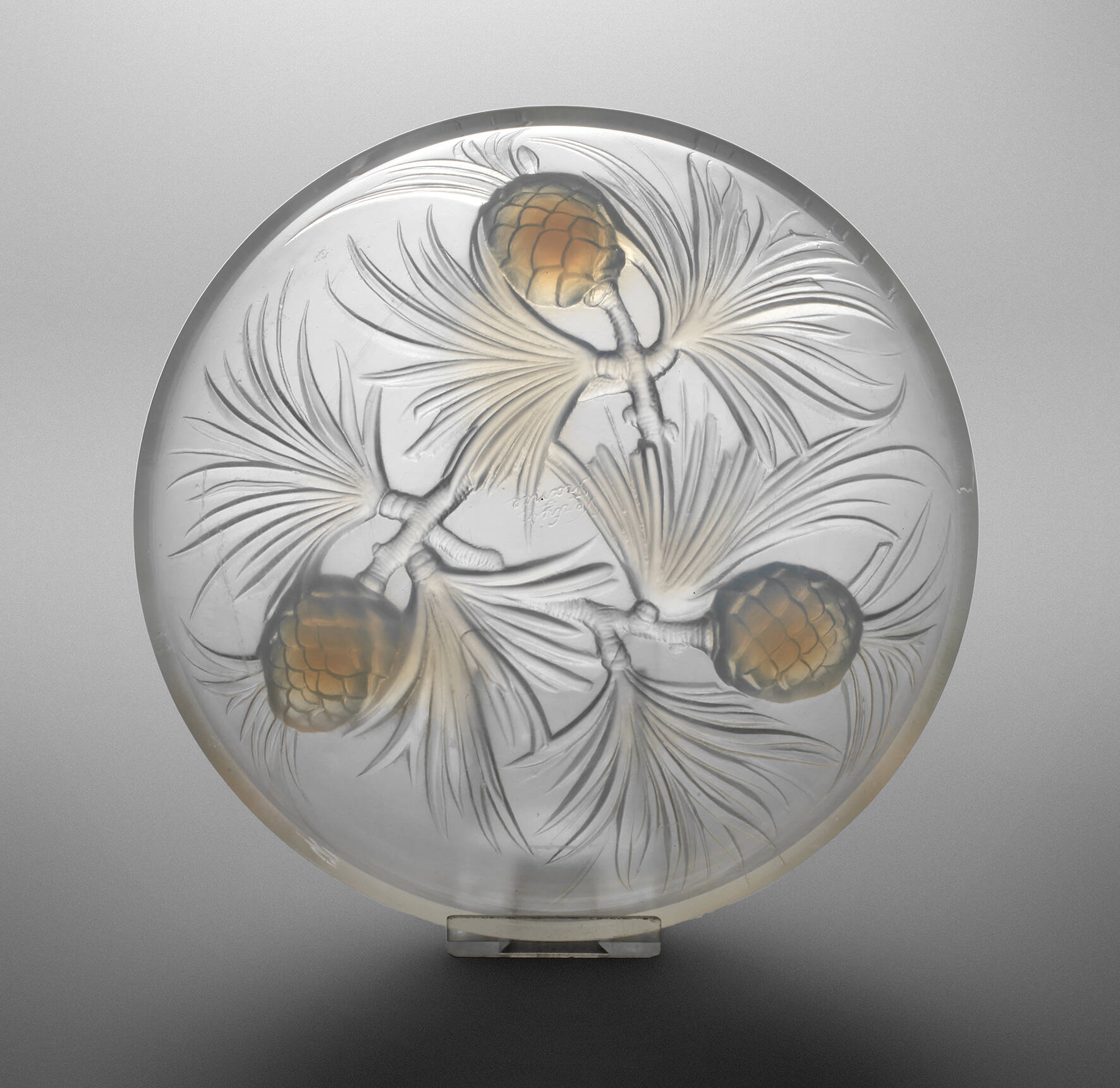 Verlys France Schale Tannenzapfen