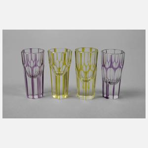 Vier Schnapsgläser Meyr´s Neffe