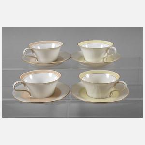 Nymphenburg vier Mokkatassen "Adonis"