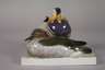 Volkstedt Mandarin-Entenpaar mit DKWV-Plakette