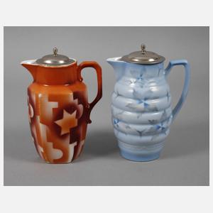 Könitz zwei Kakaokannen