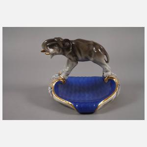 Royal Dux Böhmen Schale mit Elefant