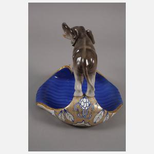 Royal Dux Böhmen Schale mit Elefant