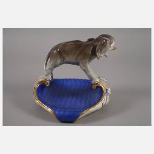 Royal Dux Böhmen Schale mit Elefant
