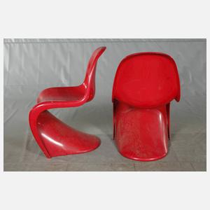Verner Panton, zwei "Panton-Chairs"