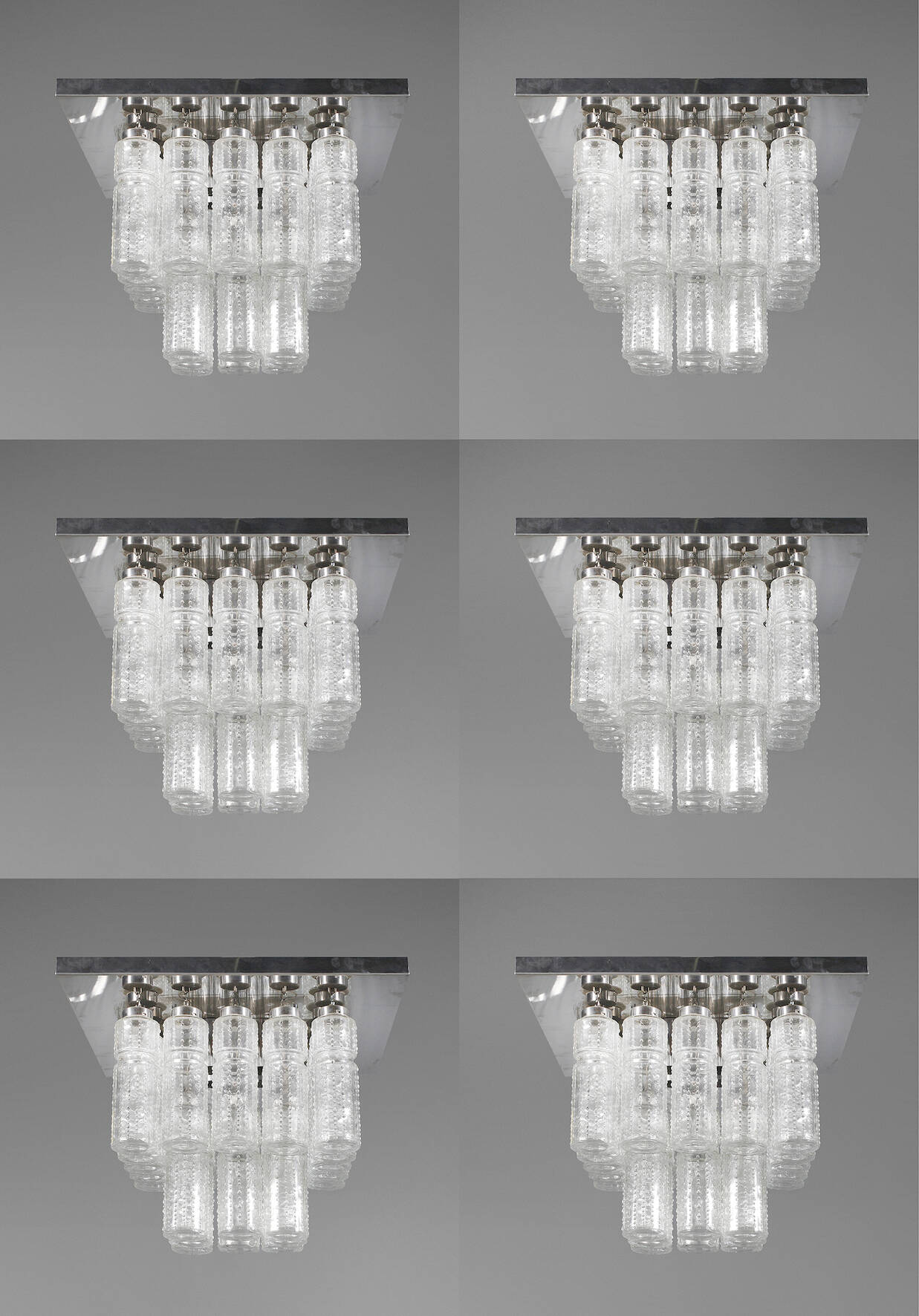 Sechs Deckenlampen Design