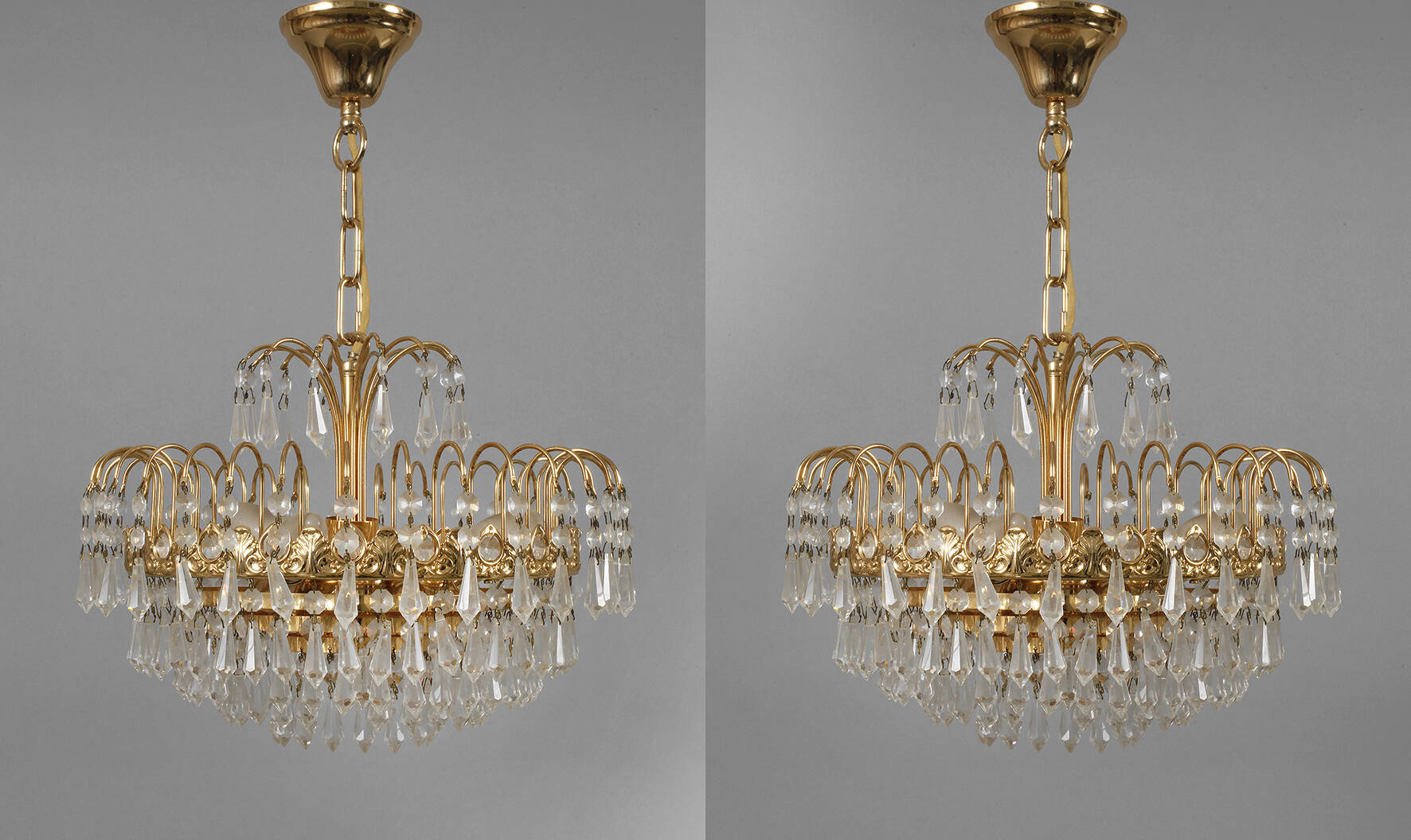 Paar Kristalllüster