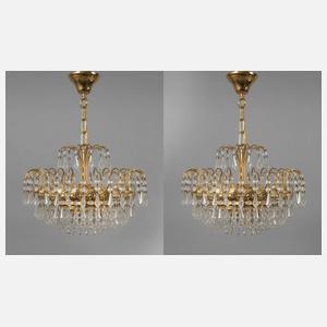 Paar Kristalllüster