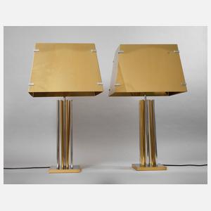 Paar große Designlampen