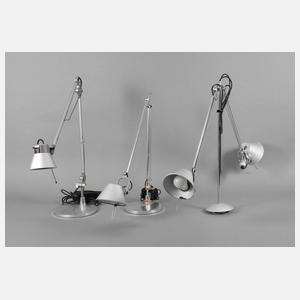 Drei Tischleuchten Design