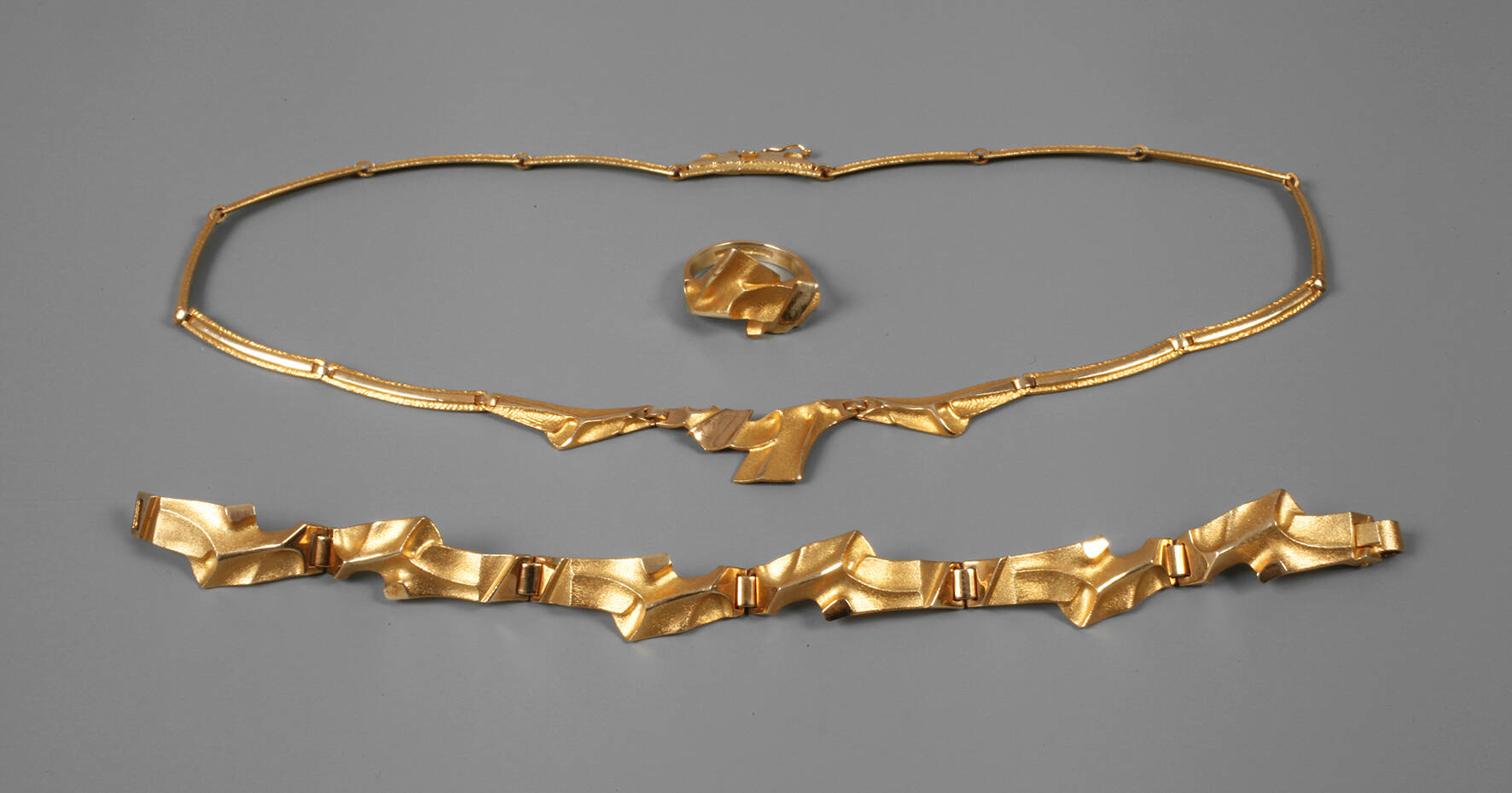 Lapponia Schmuckset in Gold